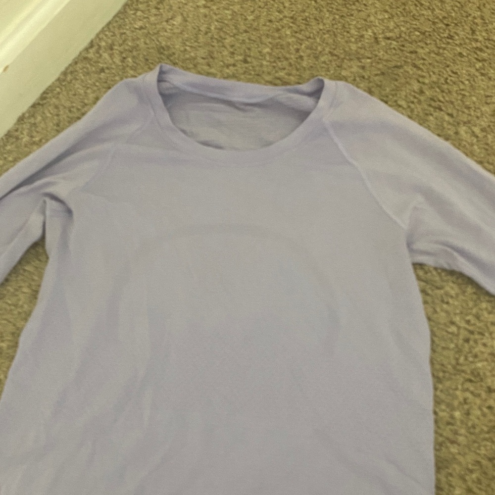 lululemon athletica Light Purple Long Sleeve Top